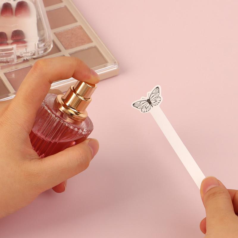 Fragrance-Oils Perfume - 100 Stück kreative Schmetterlingsförmige Teststreifen für