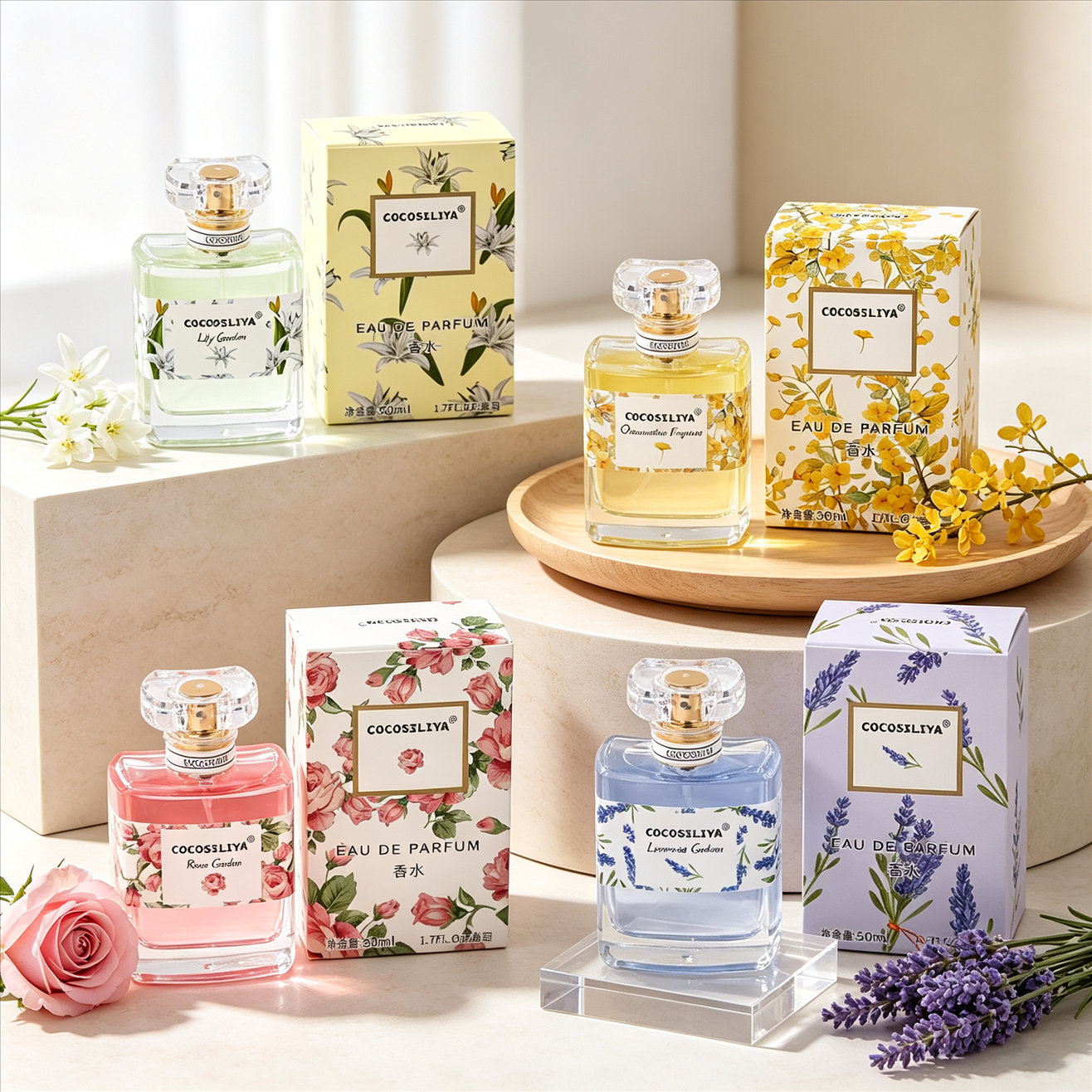 Perfume Floral Fragrance - Parfüm für Frauen, 1,7oz X 2er-Pack,